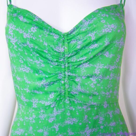 NEW Intimately Free People Caught Up Printed Slip Dress, Green, L - Picture 8 of 15